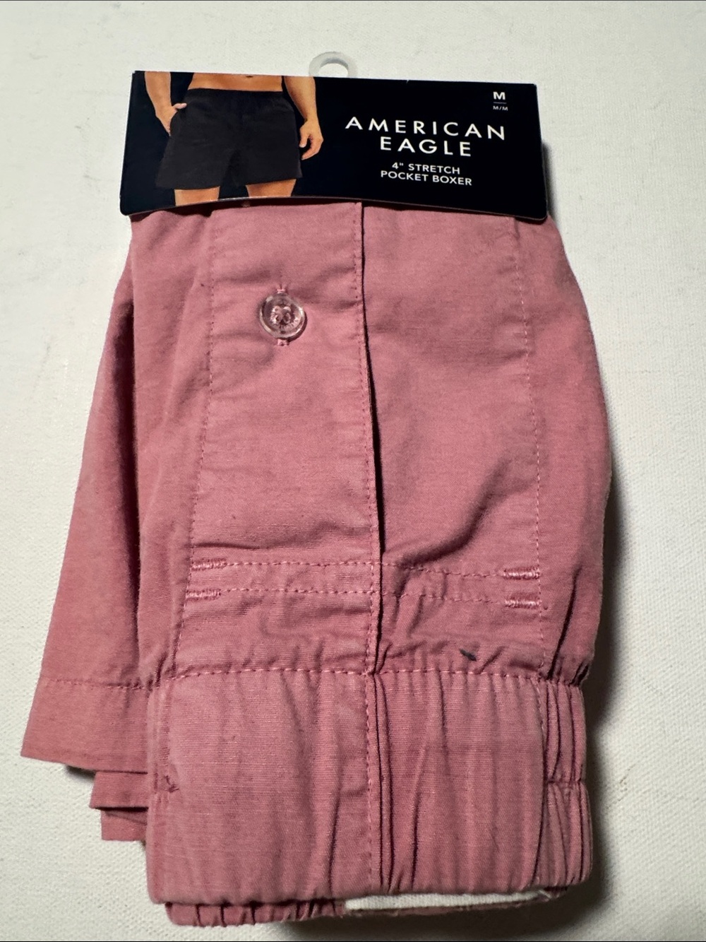 American Eagle Pocket Boxers Mens Medium Pink